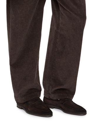 Figure View - Click To Enlarge - MAGNANNI - Crostidifu Suede Penny Loafers