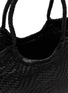 Detail View - Click To Enlarge - DRAGON DIFFUSION - Nantucket Optical Weave Leather Basket Tote Bag