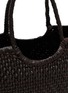 Detail View - Click To Enlarge - DRAGON DIFFUSION - Nantucket Cactus Weave Leather Basket Tote Bag