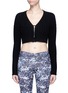 Main View - Click To Enlarge - LIVE THE PROCESS - 3D printed chunky rib knit cropped cardigan