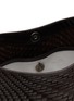 Detail View - Click To Enlarge - DRAGON DIFFUSION - Glendhu Optical Weave Gusset Leather Hobo Bag