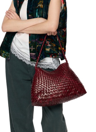 Figure View - Click To Enlarge - DRAGON DIFFUSION - Santa Maria S. Croce Tapered Leather Shoulder Bag