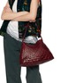 Figure View - Click To Enlarge - DRAGON DIFFUSION - Santa Maria S. Croce Tapered Leather Shoulder Bag