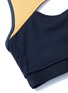 Detail View - Click To Enlarge - LIVE THE PROCESS - 'Contour' colourblock cutout sports bra
