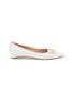 RUPERT SANDERSON Bedfa Pebble Leather Skimmer Flats