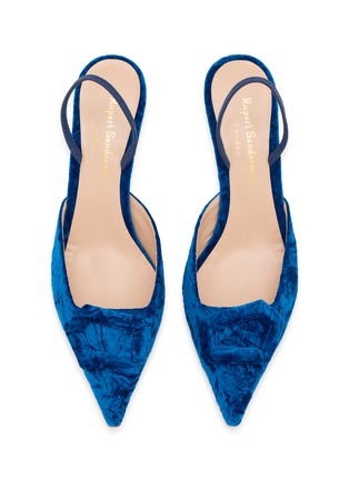 Detail View - Click To Enlarge - RUPERT SANDERSON - Aminta 55 Velvet Slingback Pumps
