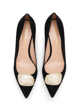 Detail View - Click To Enlarge - RUPERT SANDERSON - New Nora 55 Velvet Pumps
