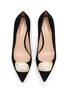 Detail View - Click To Enlarge - RUPERT SANDERSON - New Nora 55 Velvet Pumps