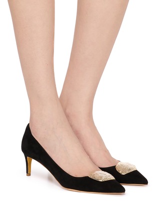 Figure View - Click To Enlarge - RUPERT SANDERSON - New Nora 55 Velvet Pumps