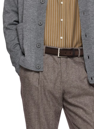 Figure View - Click To Enlarge - MAGNANNI - Crostidifu Suede Belt