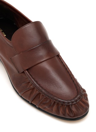 Detail View - Click To Enlarge - THE ROW - Soft Aged Grainy Leather Loafers