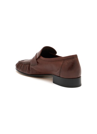 Detail View - Click To Enlarge - THE ROW - Soft Aged Grainy Leather Loafers