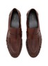Figure View - Click To Enlarge - THE ROW - Soft Aged Grainy Leather Loafers