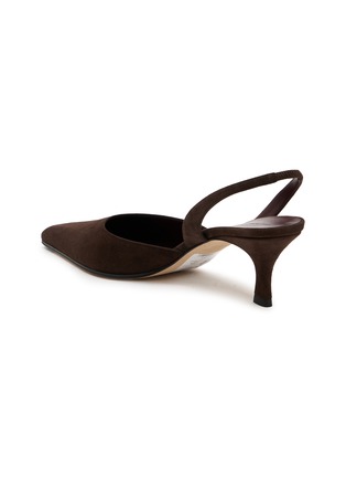 Detail View - Click To Enlarge - THE ROW - 55 Inez Suede Slingback Pumps