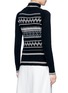 Back View - Click To Enlarge - HILLIER BARTLEY - Fair Isle intarsia turtleneck sweater