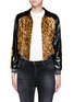 Main View - Click To Enlarge - HILLIER BARTLEY - Leopard print faux fur leather bomber jacket