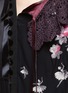 Detail View - Click To Enlarge - MARC JACOBS - Crochet collar sequin lace patchwork jacquard dress