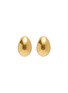 LANE CRAWFORD VINTAGE ACCESSORIES 1990's Gold Toned Teardrop Clip On Earrings