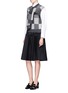 Figure View - Click To Enlarge - MARC JACOBS - Patchwork-effect two-way cashmere sweater