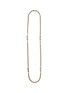 LANE CRAWFORD VINTAGE ACCESSORIES 1960's Gold Toned Diamanté Rondelle Chain Necklace