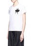 Front View - Click To Enlarge - MARC JACOBS - Embellished ballerina appliqué T-shirt