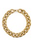 LANE CRAWFORD VINTAGE ACCESSORIES 1980's Gold Toned Heavy Round Link Chain