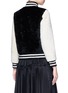 Back View - Click To Enlarge - MARC JACOBS - x Disney Mickey Mouse sheepskin shearling varsity jacket