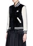 Front View - Click To Enlarge - MARC JACOBS - x Disney Mickey Mouse sheepskin shearling varsity jacket