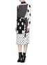 Figure View - Click To Enlarge - MARC JACOBS - Contrast polka dot print dress with scarf