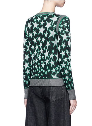 Back View - Click To Enlarge - MARC JACOBS - x Disney Mickey Mouse star jacquard sweater