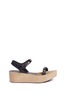 Main View - Click To Enlarge - PEDRO GARCÍA - 'Nagore' crystal suede wedge leather sandals