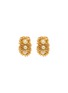 LANE CRAWFORD VINTAGE ACCESSORIES 1990's Gold Toned Faux Pearl Clip On Earrings