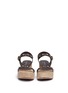 Front View - Click To Enlarge - PEDRO GARCIA  - 'Nagore' crystal suede wedge leather sandals