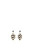Main View - Click To Enlarge - ANTON HEUNIS - 'Double Pixel' Swarovski crystal drop earrings