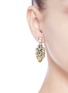 Figure View - Click To Enlarge - ANTON HEUNIS - 'Double Pixel' Swarovski crystal drop earrings