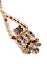 Detail View - Click To Enlarge - ANTON HEUNIS - Swarovski crystal glass stone leather cord chandelier earrings