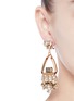 Figure View - Click To Enlarge - ANTON HEUNIS - Swarovski crystal glass stone leather cord chandelier earrings