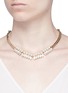 Figure View - Click To Enlarge - ANTON HEUNIS - Glass pearl Swarovski crystal curb chain necklace