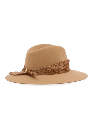 Figure View - Click To Enlarge - MAISON MICHEL - Zanga Scarf Detail Felt Hat