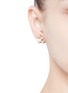 Figure View - Click To Enlarge - ANTON HEUNIS - Swarovski crystal pearl stud earrings