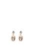 Main View - Click To Enlarge - ANTON HEUNIS - Swarovski crystal pearl drop earrings