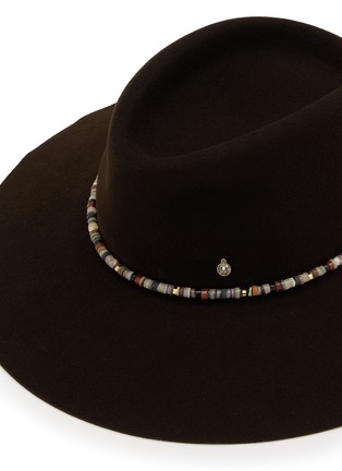 Detail View - Click To Enlarge - MAISON MICHEL - Lauren Pearl Necklace Felt Hat