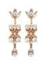 Main View - Click To Enlarge - ANTON HEUNIS - Swarovski crystal pearl teardrop earrings