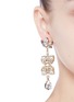 Figure View - Click To Enlarge - ANTON HEUNIS - Swarovski crystal pearl teardrop earrings