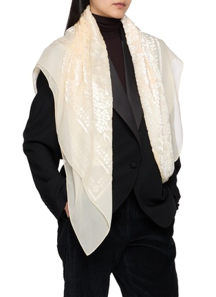 Figure View - Click To Enlarge - THE ROW - Mitaf Floral Velvet Scarf