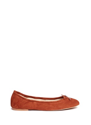 Main View - Click To Enlarge - SAM EDELMAN - 'Felicia' suede ballet flats