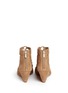 Back View - Click To Enlarge - SAM EDELMAN - 'Santina' caged lace-up suede wedge sandals