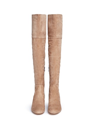Front View - Click To Enlarge - SAM EDELMAN - 'Elina' suede thigh high boots