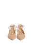 Front View - Click To Enlarge - SAM EDELMAN - 'Rosie' lace-up suede skimmer flats