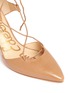 Detail View - Click To Enlarge - SAM EDELMAN - 'Taylor' lace-up leather pumps